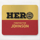 Search for fire standard mousepads Volunteer firefighter