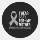 Search for brain cancer awareness stickers Grey