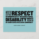 Search for disable horizontal postcards Autism