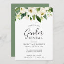 Search for floral gender reveal invitations Elegant