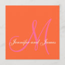 Search for pink and orange wedding invitations Simple