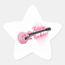 Recherche de guitare rose autocollants Rockstar