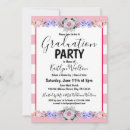 Search for stripes graduation invitations Girly