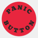 Search for funny buttons and stickers Red