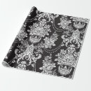 Search for black and white damask wrapping paper Elegant
