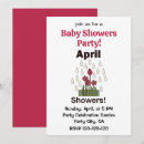 Search for april showers baby shower invitations Flowers