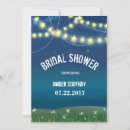Search for evening bridal shower invitations String lights