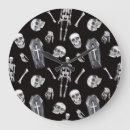 Recherche de crâne halloween horloges Illustration