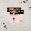 Recherche de animaux standard cartes visite Animal familier