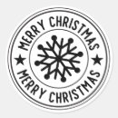 Search for black snowflake stickers Merry christmas