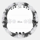 Search for black snowflake stickers Elegant