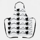 Search for black and white chevron aprons Geometric