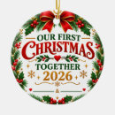 Search for our first together ornaments Christmas keepsake