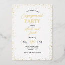 Search for white and gold engagement party invitations Trendy