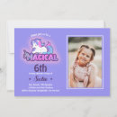 Search for purple unicorn birthday invitations Pink and purple