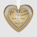 Search for 1st anniversary ornaments First