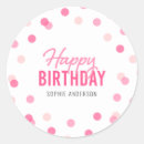 Search for kids birthday stickers Girly