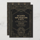 Search for 1920s new years eve party invitations Gold