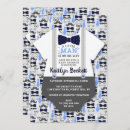 Recherche de little man baby shower invitations Moderne