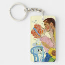 Search for 1950 rectangular keychains Lady