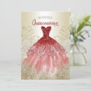 Search for red dress invitations Glitter