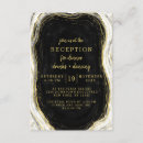 Search for black and gold reception invitations Couple