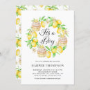 Search for cupcake baby shower invitations Lemon