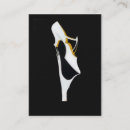 Recherche de chaussures noires cartes visite Vintage