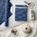 Recherche de motif intemporel papier cadeau Bleu