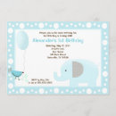 Search for blue elephant birthday invitations Elephants