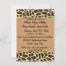 Search for leopard 4x6 invitations Gold