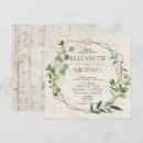 Search for geometric wedding invitations Rustic