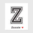 Search for letter z Black and white