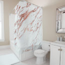 Search for rose gold marble shower curtains Luxury