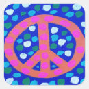 Search for orange peace stickers Hippie
