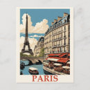 Search for vintage eiffel tower postcards Retro
