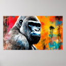 Recherche de gorilles de montagne posters Gorilla beringei beringei
