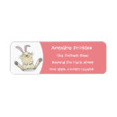 Search for pet rabbit return address labels Cute