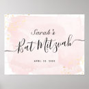 Search for bat mitzvah signs Watercolor