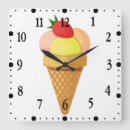 Recherche de crème glacée horloges Fraise