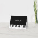 Recherche de piano remerciements cartes Musicien