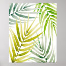 Search for green palm leaf posters Tropical