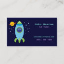 Search for rocket business cards Cute