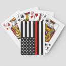 Recherche de drapeau rouge jeux de cartes Ligne rouge mince