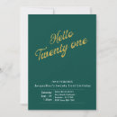 Search for twenty one 21st birthday invitations Calligraphy