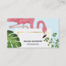 Search for flamingo business cards Trendy
