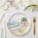 Search for beach wedding plates Sea