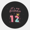 Search for 12th birthday stickers Years