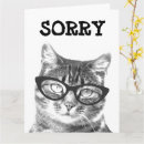 Search for cat in glasses cards Animal