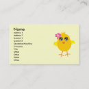 Recherche de poussins cartes visite Mignon